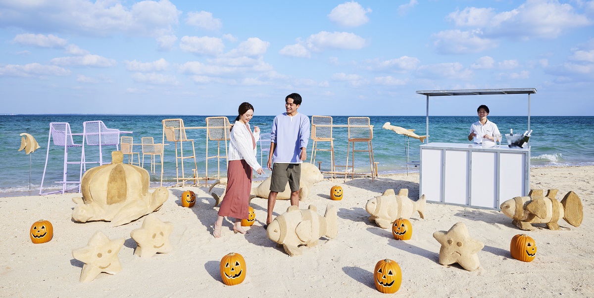 「星野リゾート　リゾナーレ⼩浜島」で開催！海上カウンターで楽しむ「南の島のビーチハロウィン」