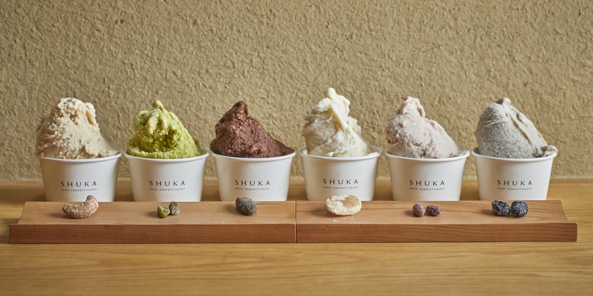 新発売！老舗発、京都みやげの新星「SHUKA」の6種の種でつくる種菓子とジェラートがすごい！