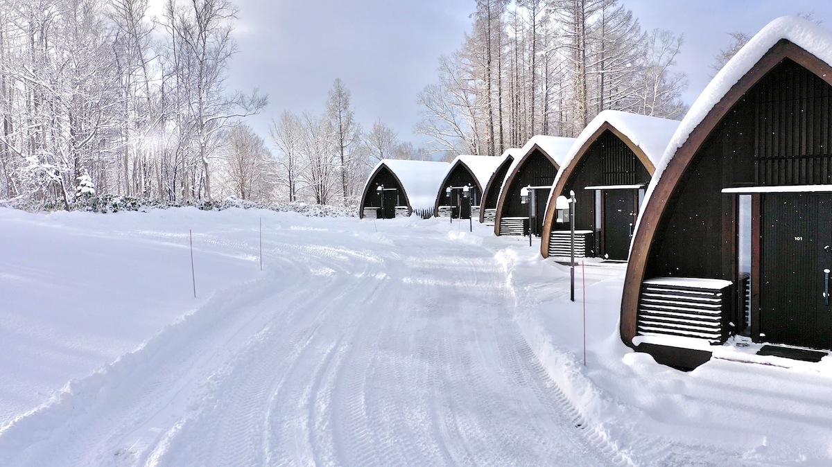冬の雪景色の様子