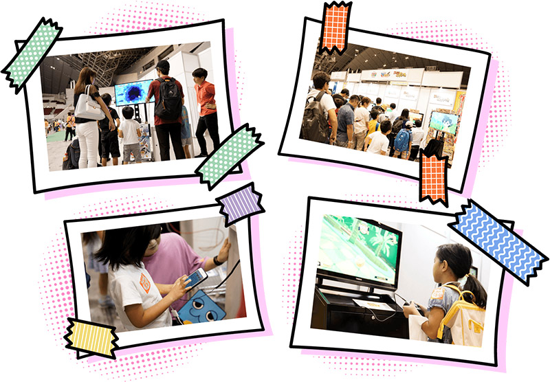 子どもと一緒に楽しめる専用コーナーも用意。