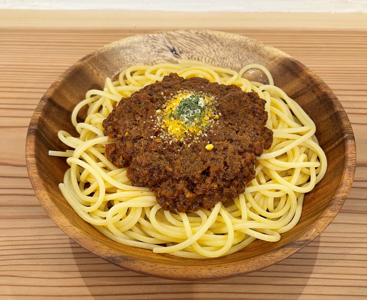 「ミートソーススパゲティ」（単品）1200円
