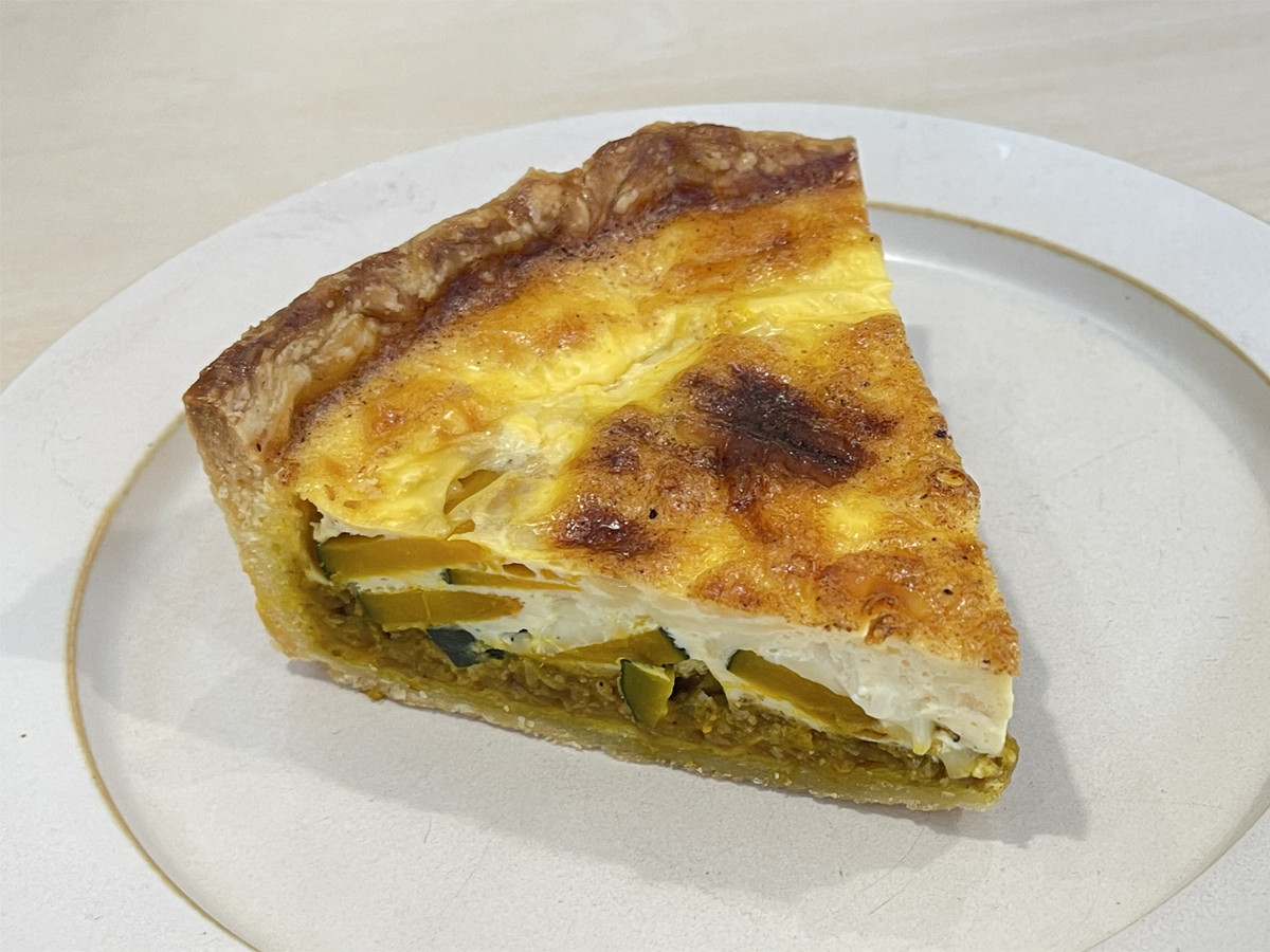 「かぼちゃのカレーキッシュ」500円