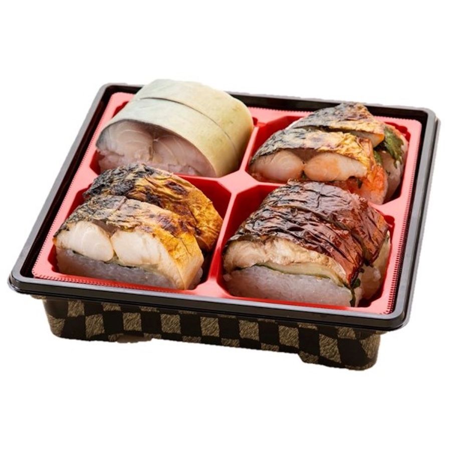 「鯖寿し四種味比べ」1512円/福井県 北陸本線 福井駅