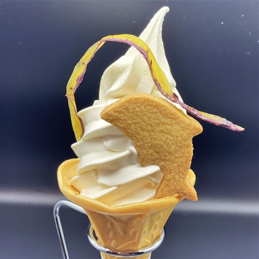 「イルカミルクソフト」450円／画像提供：下田海中水族館