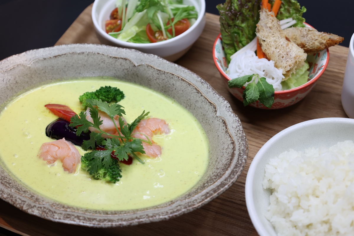 「海老のグリーンカレー」1880円