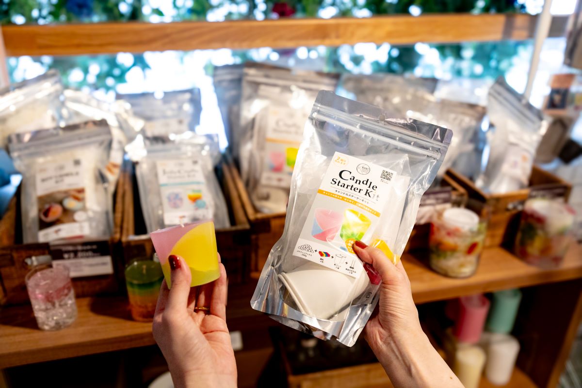 「はじめてのキャンドル作り スターターキット」1100円