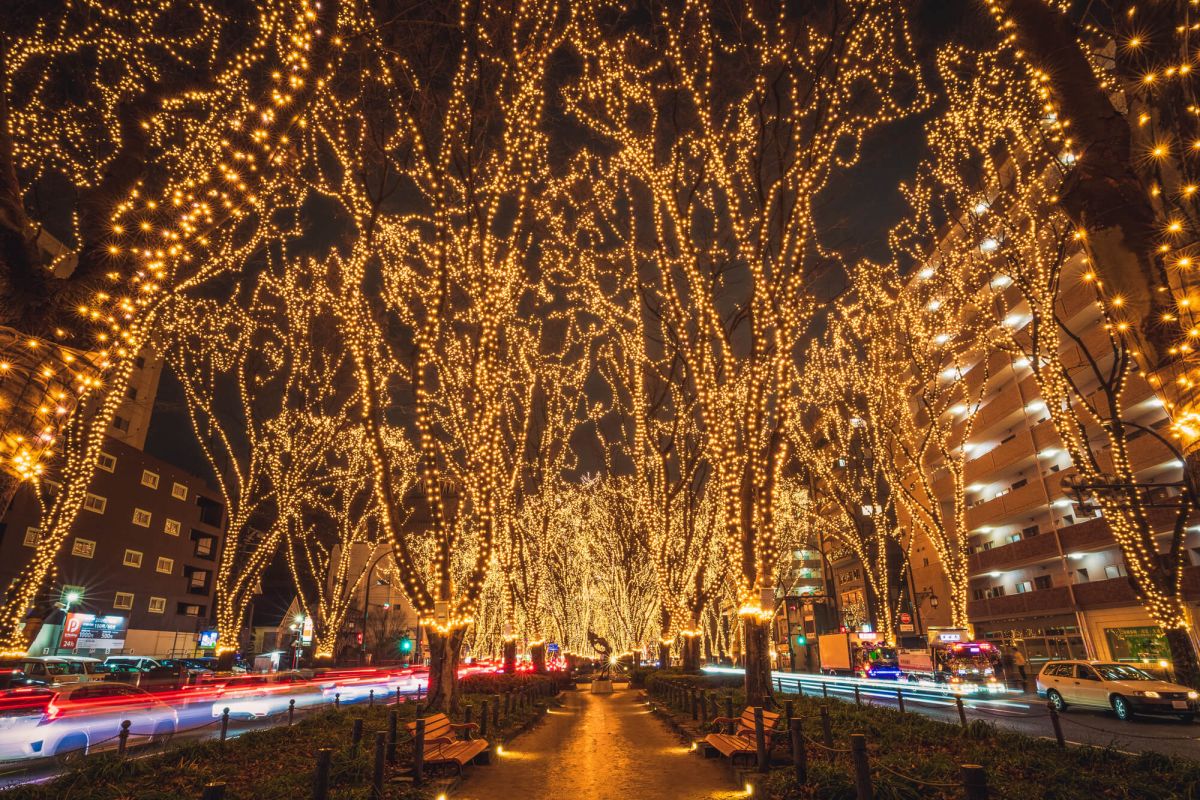 メイン会場は、仙台の中心地である定禅寺通や勾当台公園