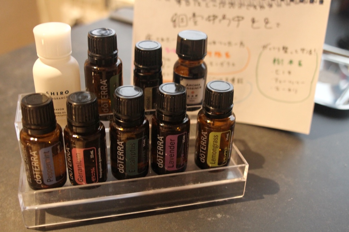 アロマオイルは自由に選べる