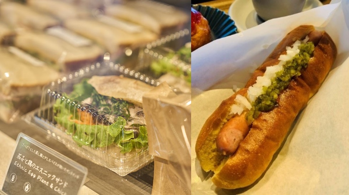 サンドイッチをはじめ、「軽井沢ドッグ」や「本日のピザ」各842円など軽食もあるので朝のおさんぽ＆朝食スポットにもおすすめ／松本千尋（左）、古川美晴（右）