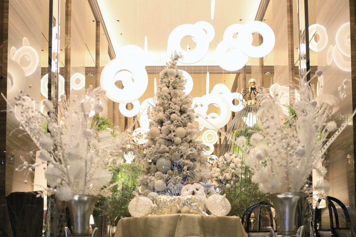 館内のクリスマスデコレーション