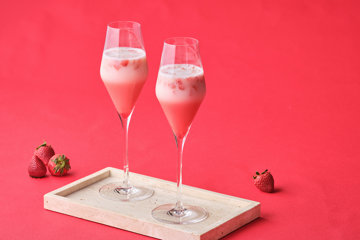 オプションドリンク「ウィンターストロベリーティツィアーノ」1800円（イメージ）