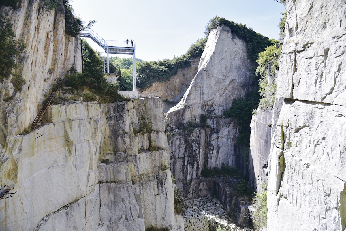 北木島の採石場