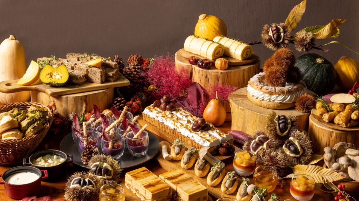 【グランド ハイアット 東京】芋・栗・かぼちゃのスイーツ＆セイボリー全13品をブッフェスタイルで！「オータム アフタヌーンティー ブッフェ」