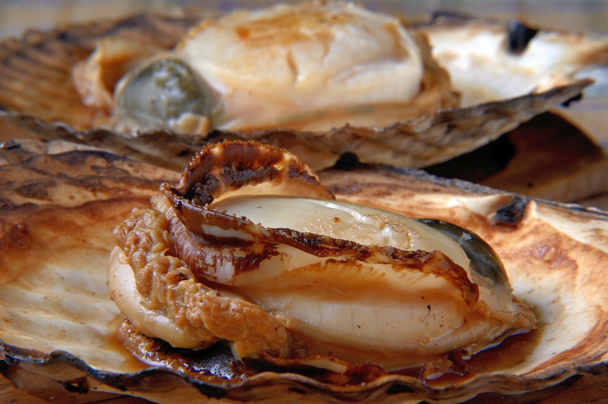 焼きほたて 天然（特大）　500円