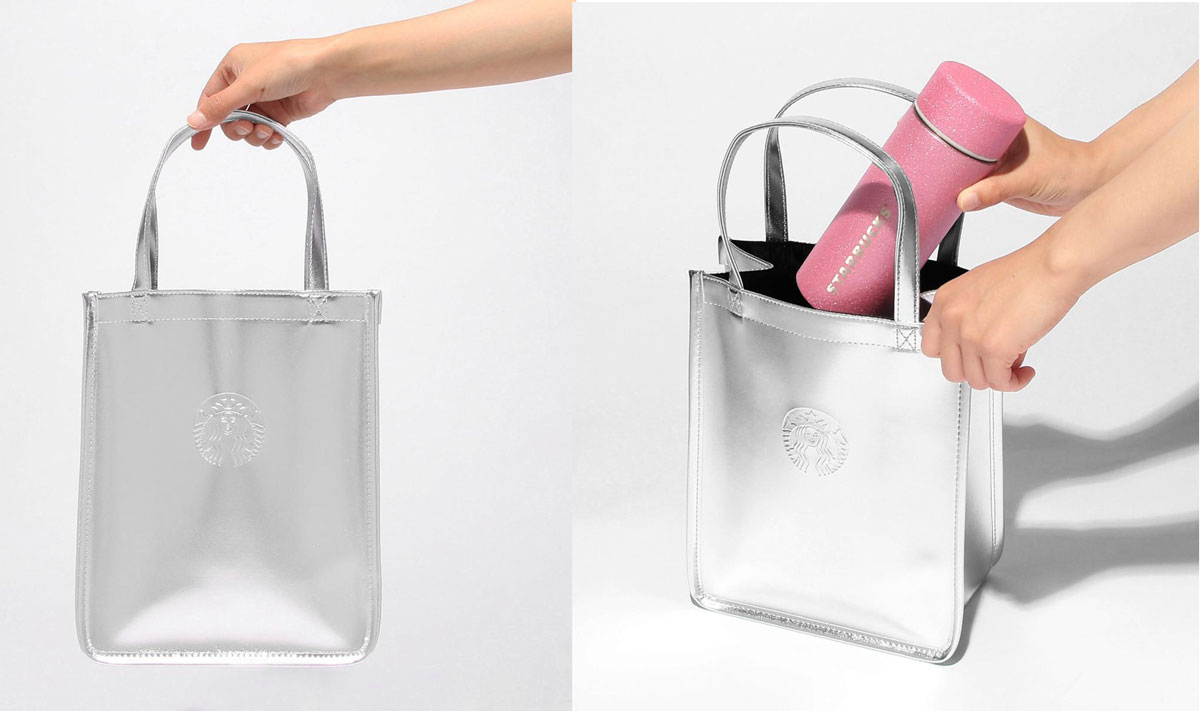 「ホリデー2023ショッパーバッグメタリックシルバー」2700円