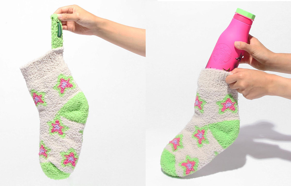 「ホリデー2023 ソックスシェイプギフトバッグ」1100円