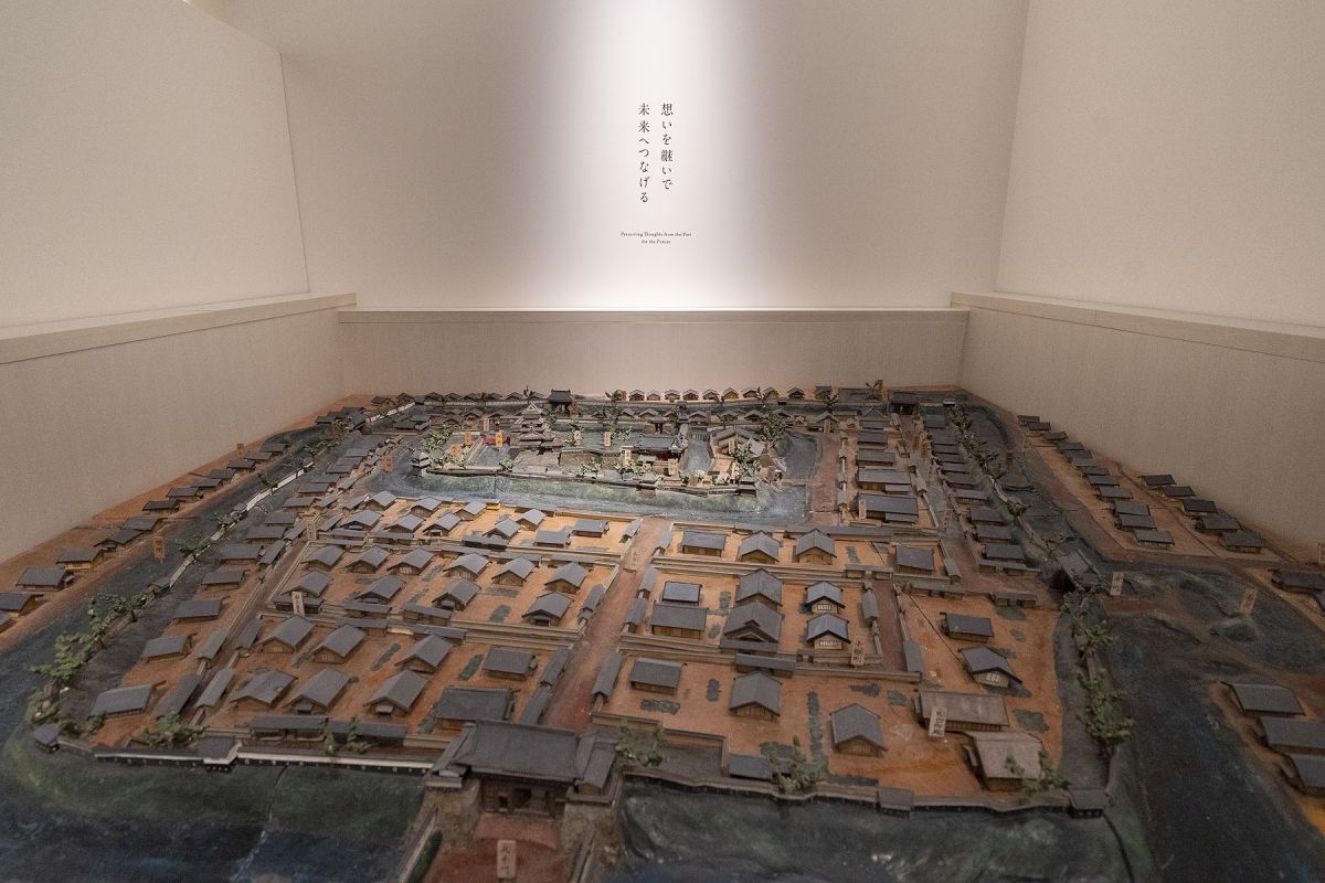 旧博物館に展示されていた、幕末の松本城下町ジオラマも見ることができます