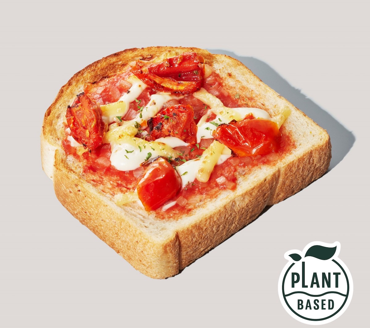 「セミドライトマトのピザトースト 」390円