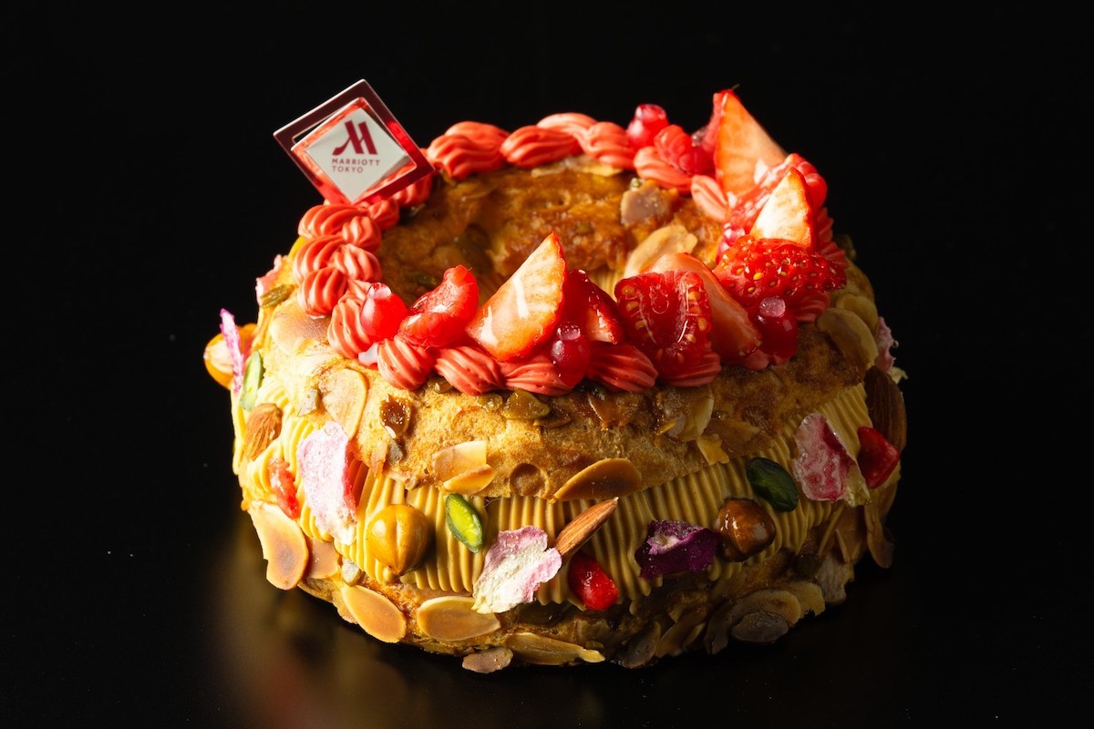 「Christmas Wreath（クリスマス リース） パリ・ブレスト」高さ10cm×直径14cm 6000円