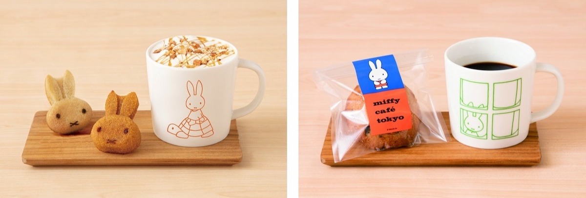 左から「フェイスフィナンシェ（プレーン/ キャラメル）各390円、クッキー（シナモンジンジャークッキー/ココナッツクッキー）各390円