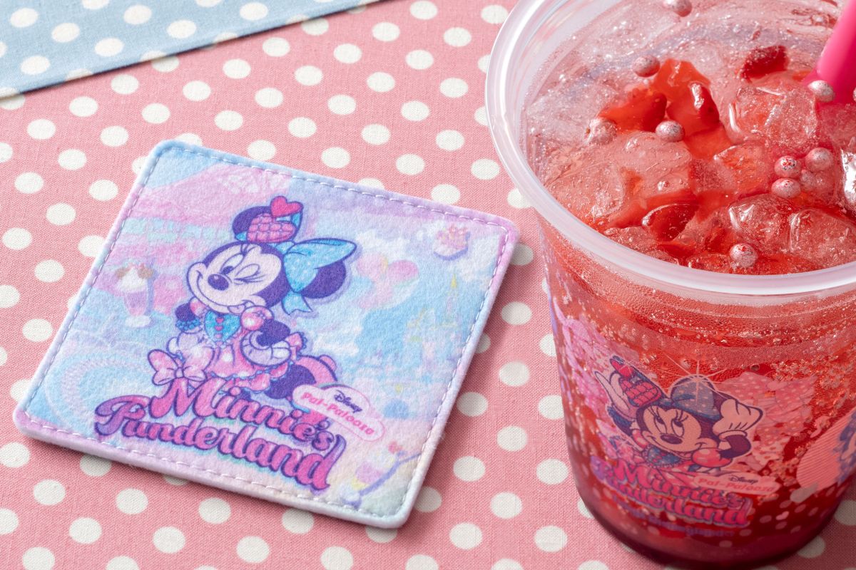 スパークリングゼリードリンク （フラワーシロップ＆ストロベリー） スーベニアコースター付き1000円