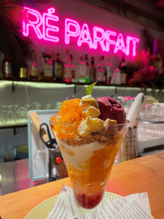 「温州みかんとパンナコッタのパフェ」1500円