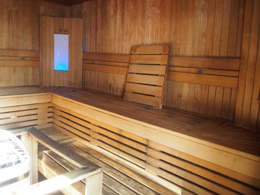 高温のドライサウナではロウリュもできます