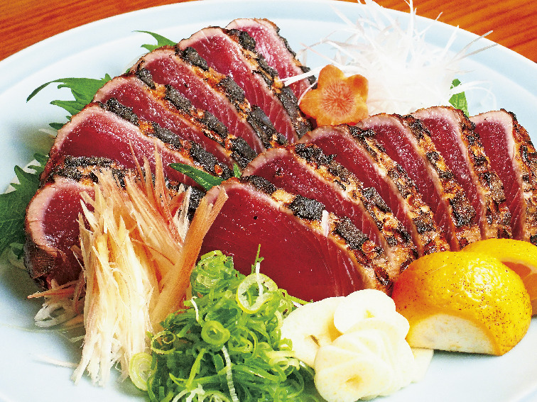 「かつお塩タタキ」1人前1650円