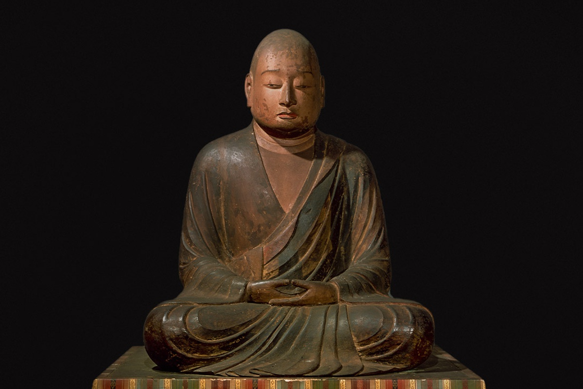 重要文化財「智証大師坐像」（三井寺所蔵、鎌倉時代）／写真提供：三井寺