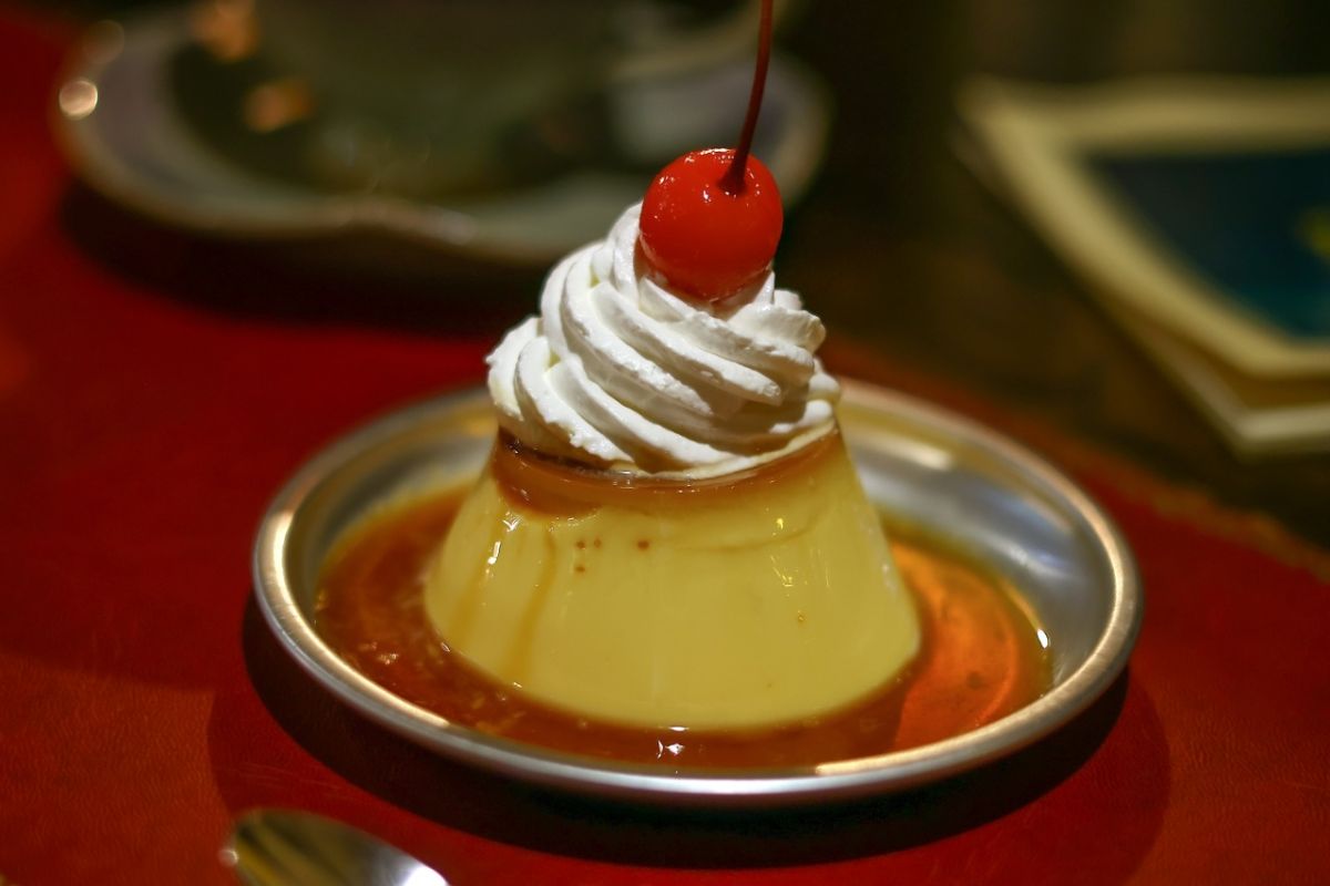 「自家製プリン」350円