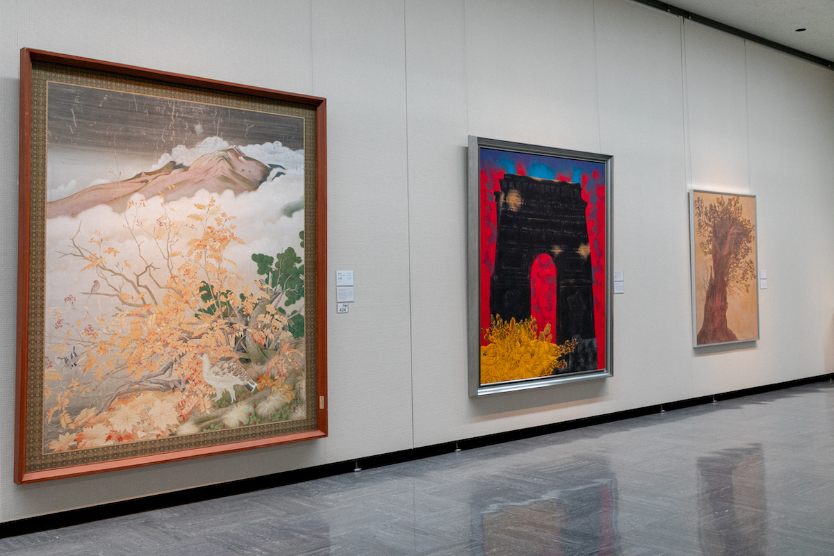 取材時の第6展示室（近現代絵画・彫刻）