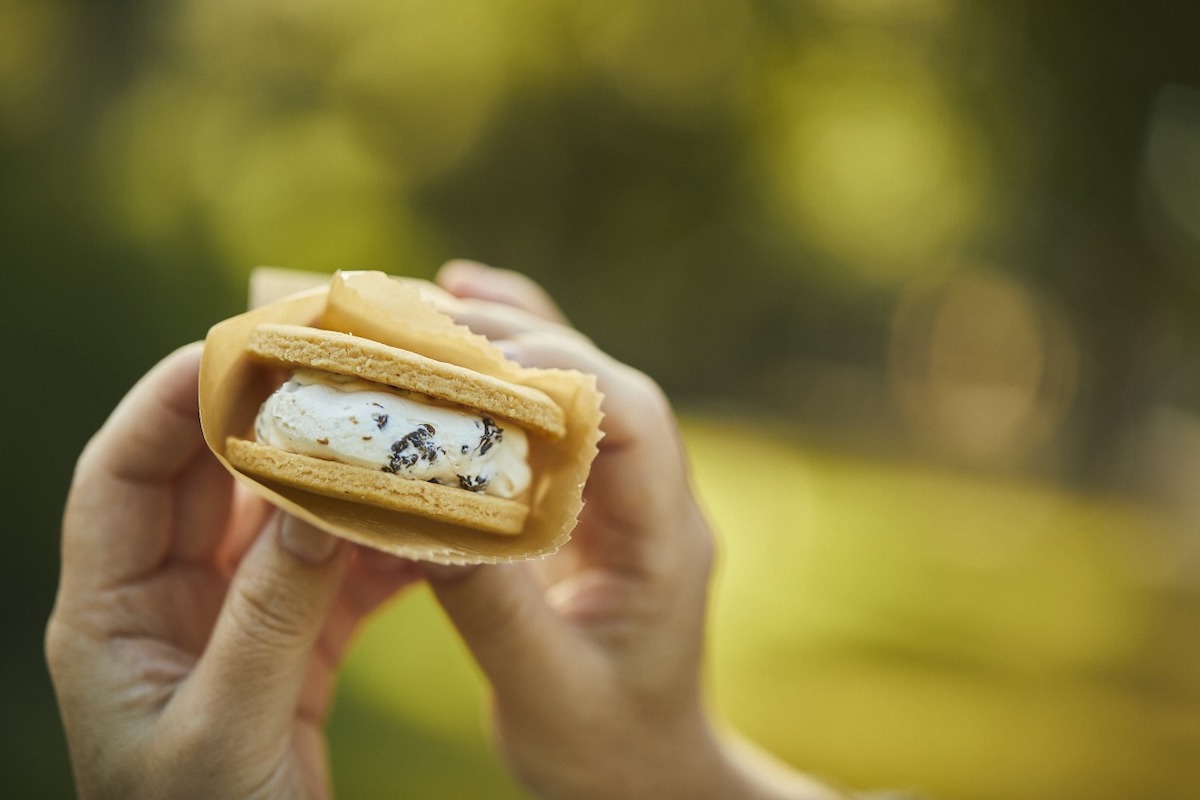 「ラム酒漬け有機レーズン　ホワイトチョコバターサンドクッキー」540円