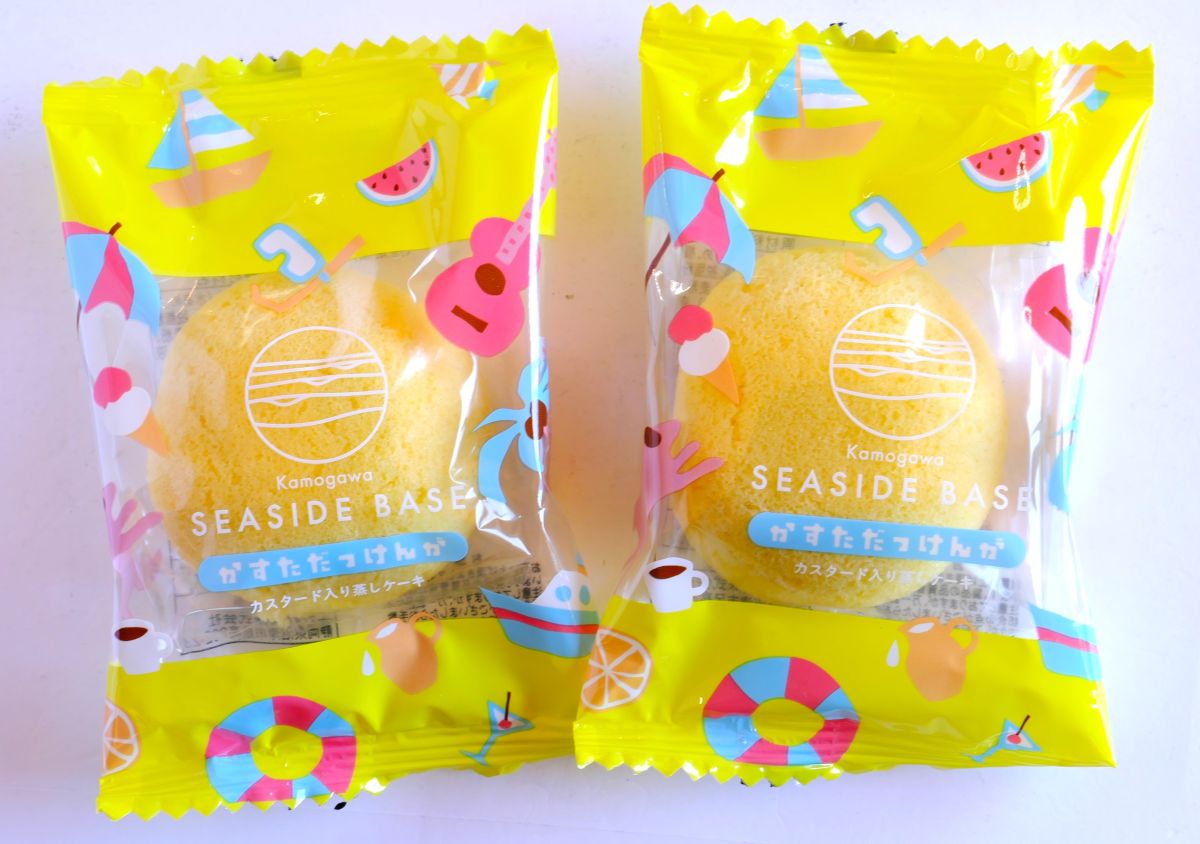 カスタード入り蒸しケーキ「かすただっけんが」1個180円