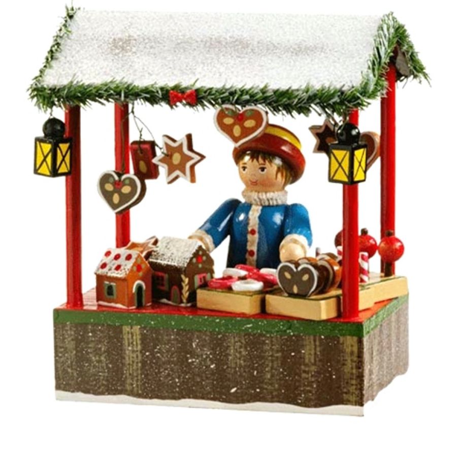 「ジンジャーブレッド売りとシャレ－（木製、2点1組）」1万6000円