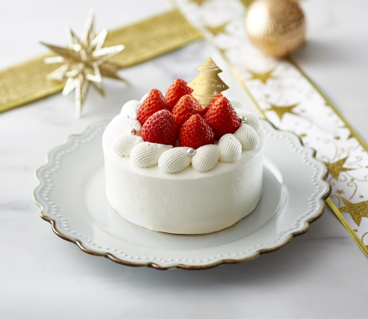 「クリスマスショート」(直径12cm×高さ9cm)4100円/パティスリー キハチ