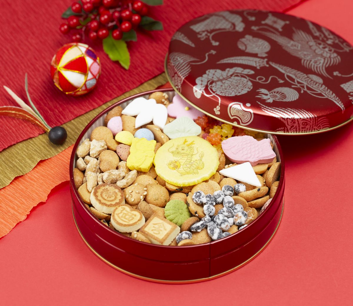 「登録商標 冨貴寄 開運干支缶」2160円/銀座 菊廼舎