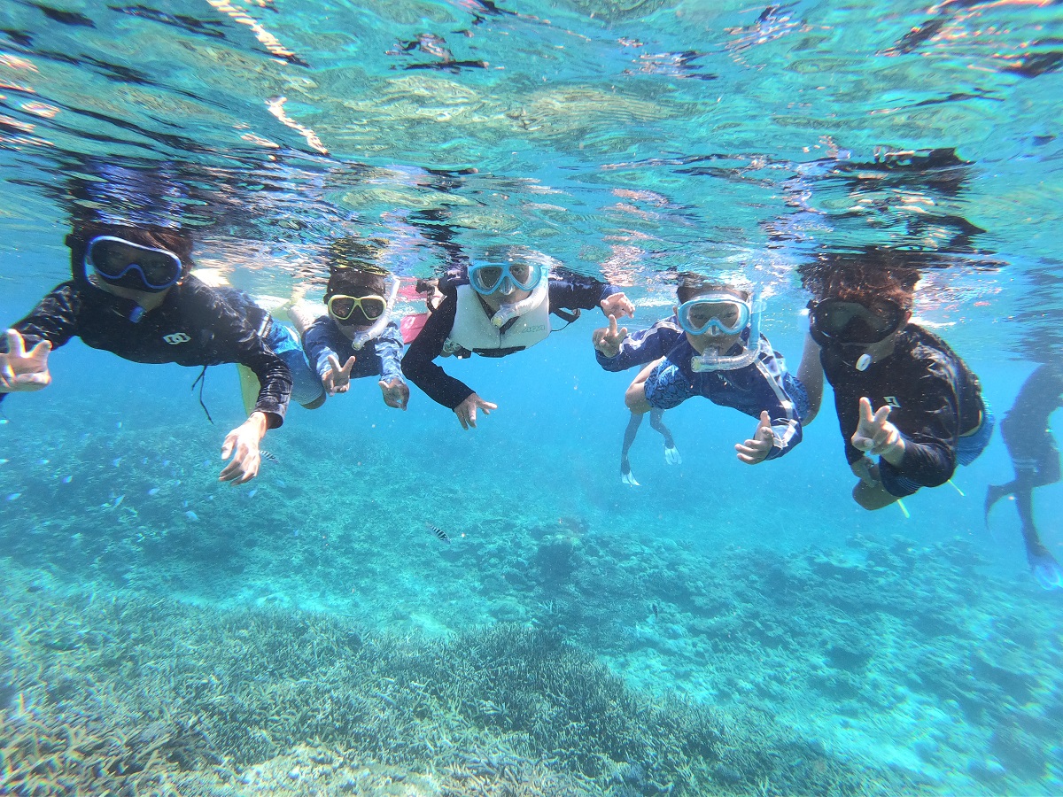 希望すれば水中写真も撮ってもらえますよ