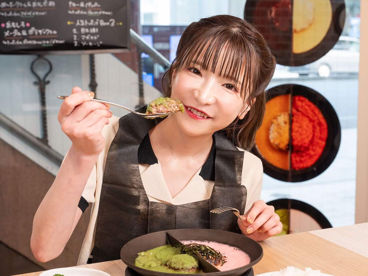 ピンク色のソースがかわいい～♪