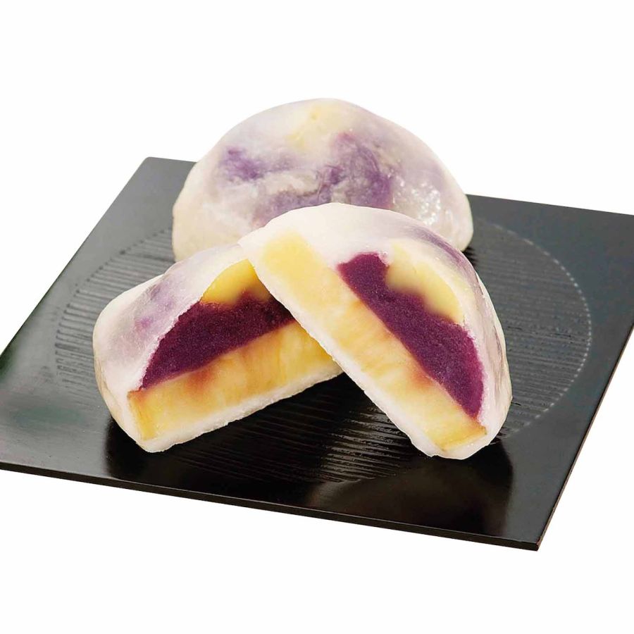 「塩いきなりだご(紫芋餡)」778円(1包、4個入)/熊本六季