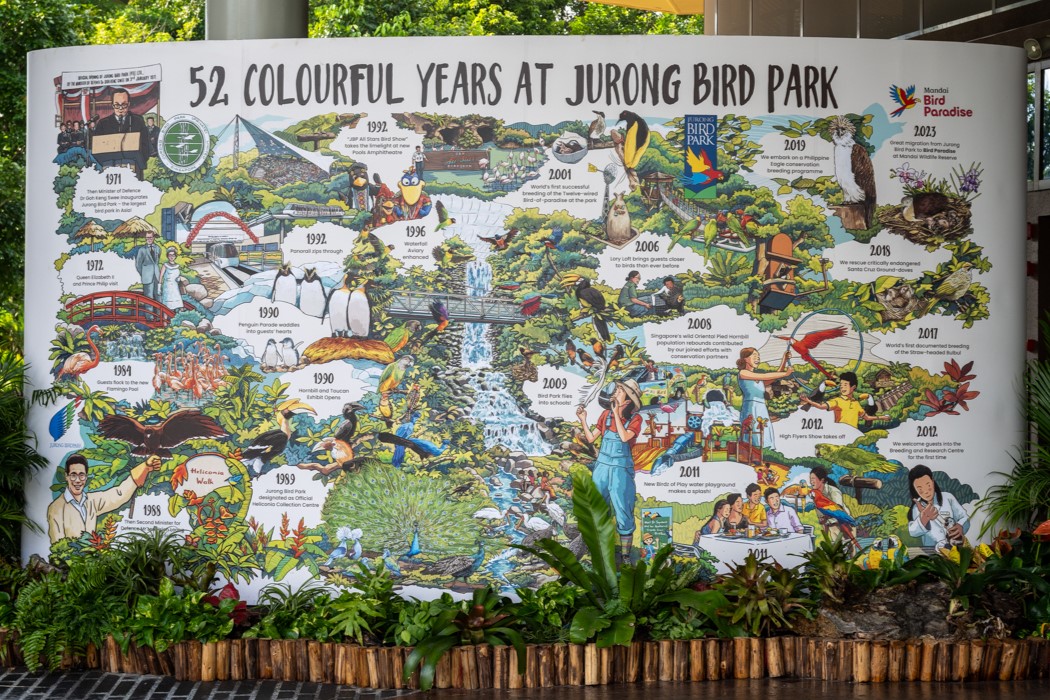 52年の歴史に幕が下りたジュロン・バードパークを紹介する看板