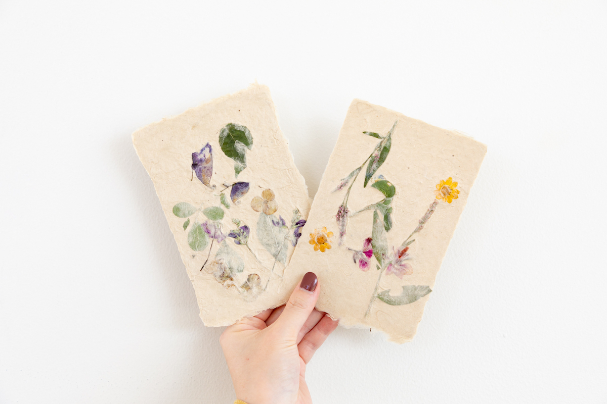 「能登仁行和紙の野集紙カード」1枚各330円