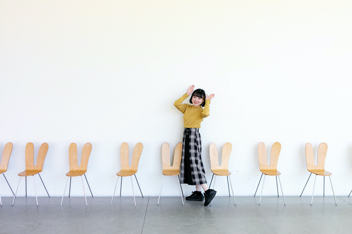 「ラビットチェア」ではうさぎのポーズで写真撮影がおすすめ