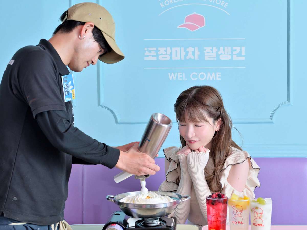 生クリームのすごい量にワクワク 