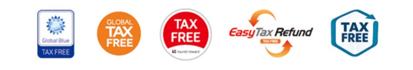 タックスリファンドの代行している会社が１つではなくいくつかあります。こちらのマークや色で区別しましょう。