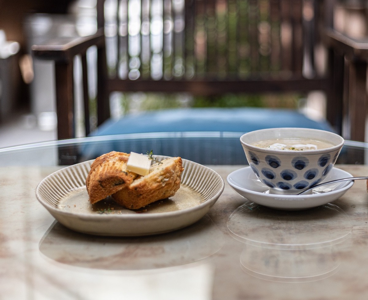 「イタリアン＆ジャパニーズハーブのマフィン」418円