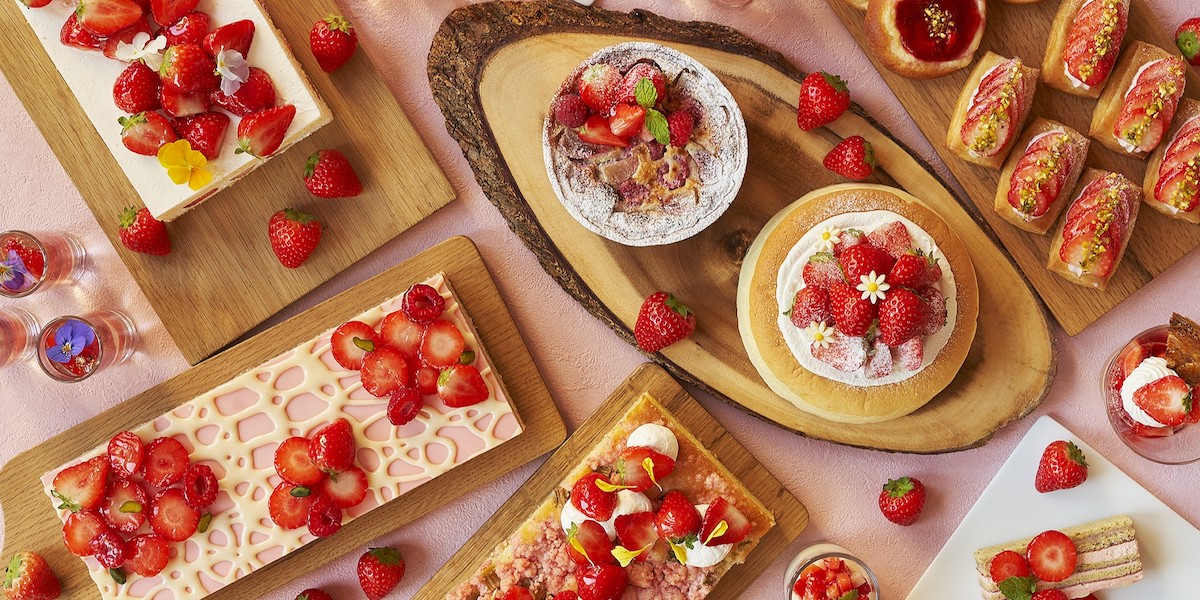 【インターコンチネンタルホテル大阪】ストロベリースイーツブッフェやアフタヌーンティーなど、イチゴのプロモーション開催!