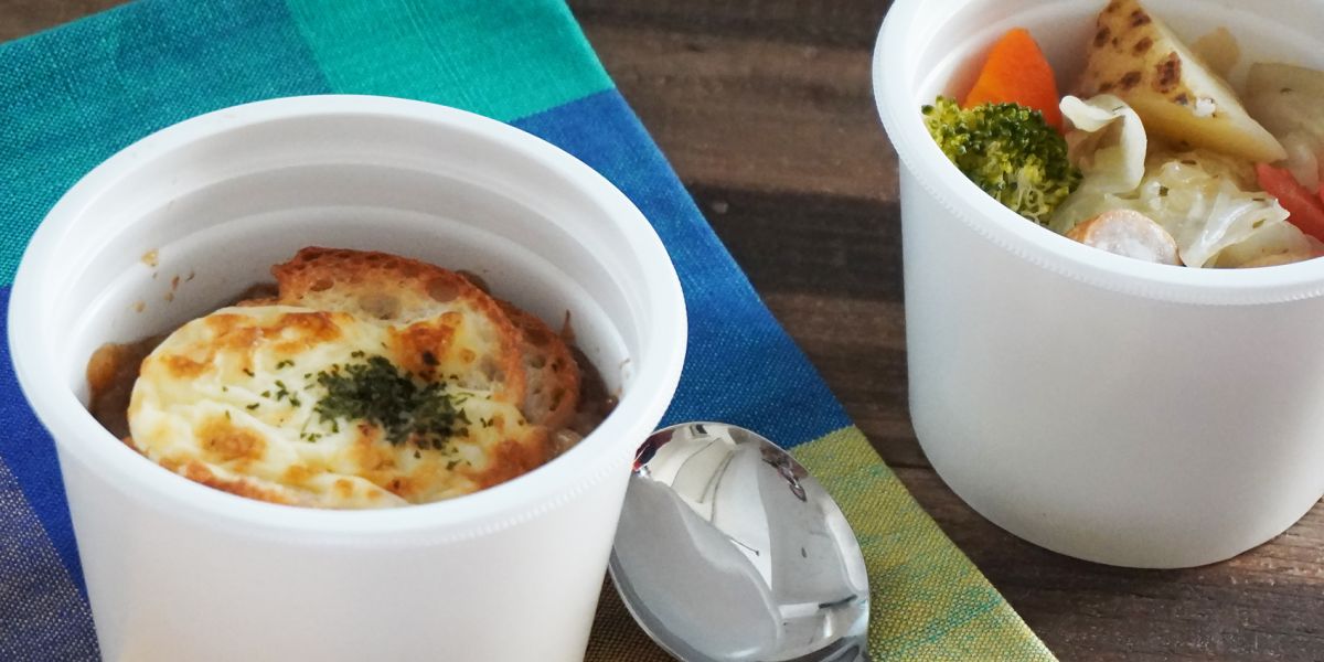 【セブンイレブン・実食レポ】具だくさんで食物繊維もとれる！「とろとろ玉ねぎのオニオンスープ」＆「彩り野菜のポトフ」で温まろう