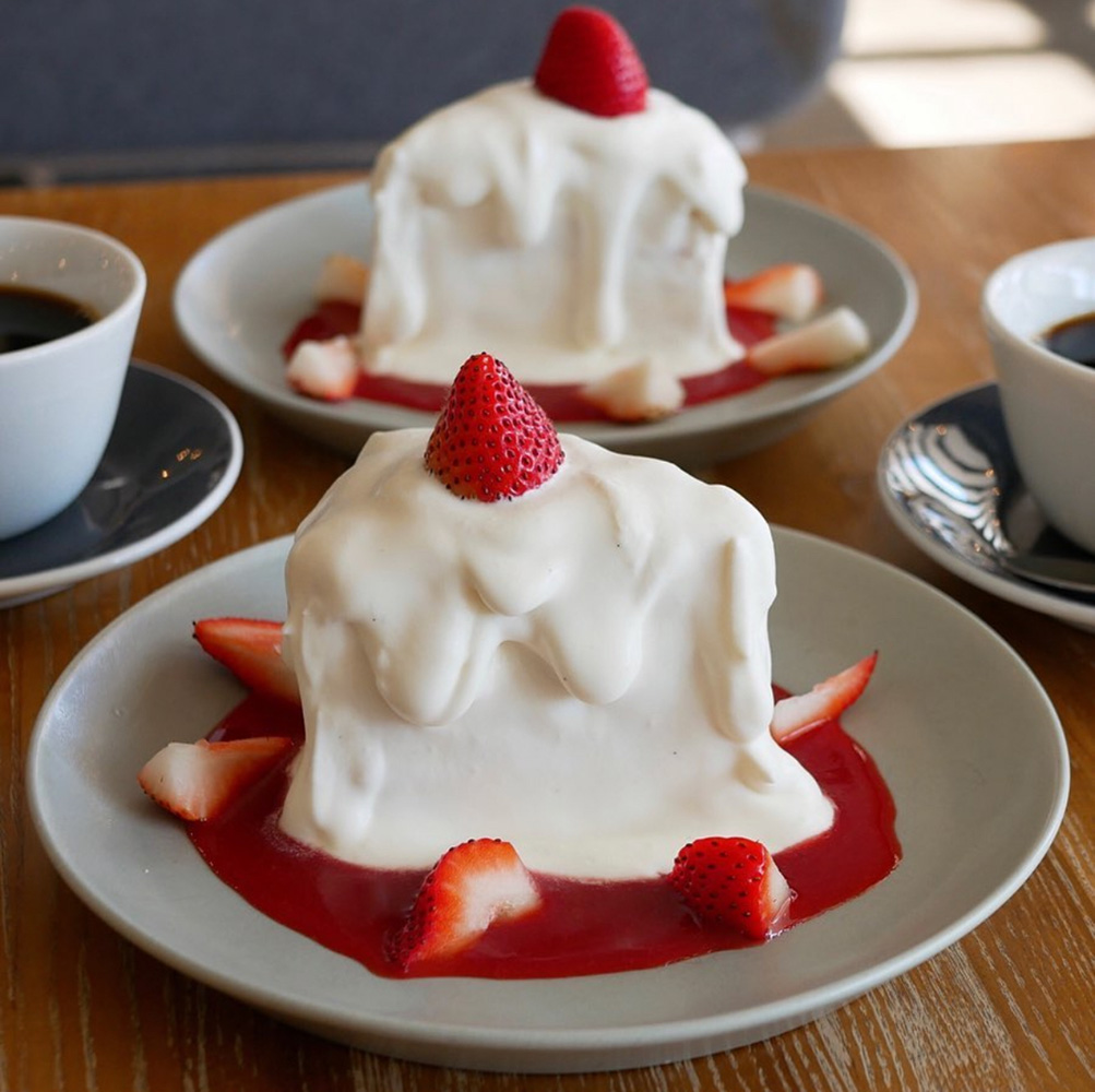 「イチゴのメルティショートケーキ」1580円 ※＊月までの提供予定