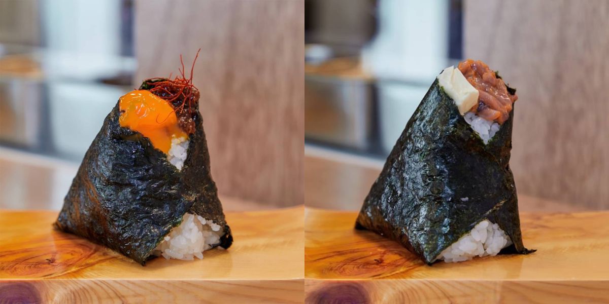 （写真左）「具材の2種盛り（たんたん、卵黄しょうゆづけ）」450円、（写真右）「いかの塩辛」300円＋「クリームチーズ」100円