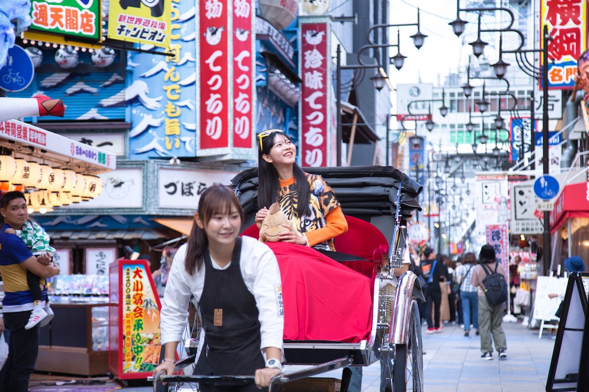 俥夫さんの軽快なトークも楽しい!